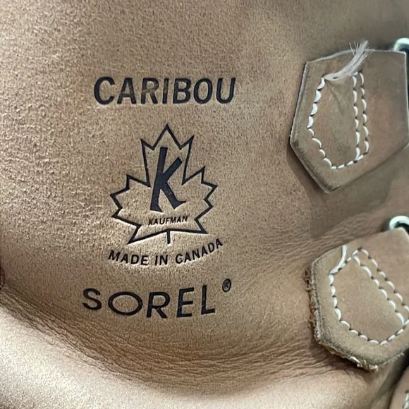 Vintage Sorel Caribou Wool Lined Rain Boots Lace Up Hiking Snow Work Boot Size 8 - Picture 10 of 16